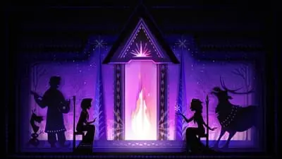 Arendelle Castle Yule Log: Cut Paper Edition_backdropimg