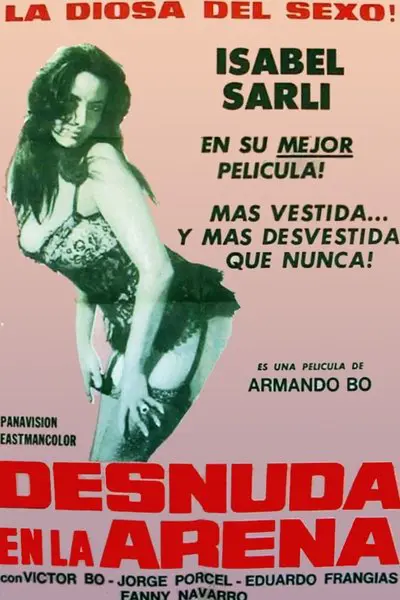 Desnuda en la arena_poster